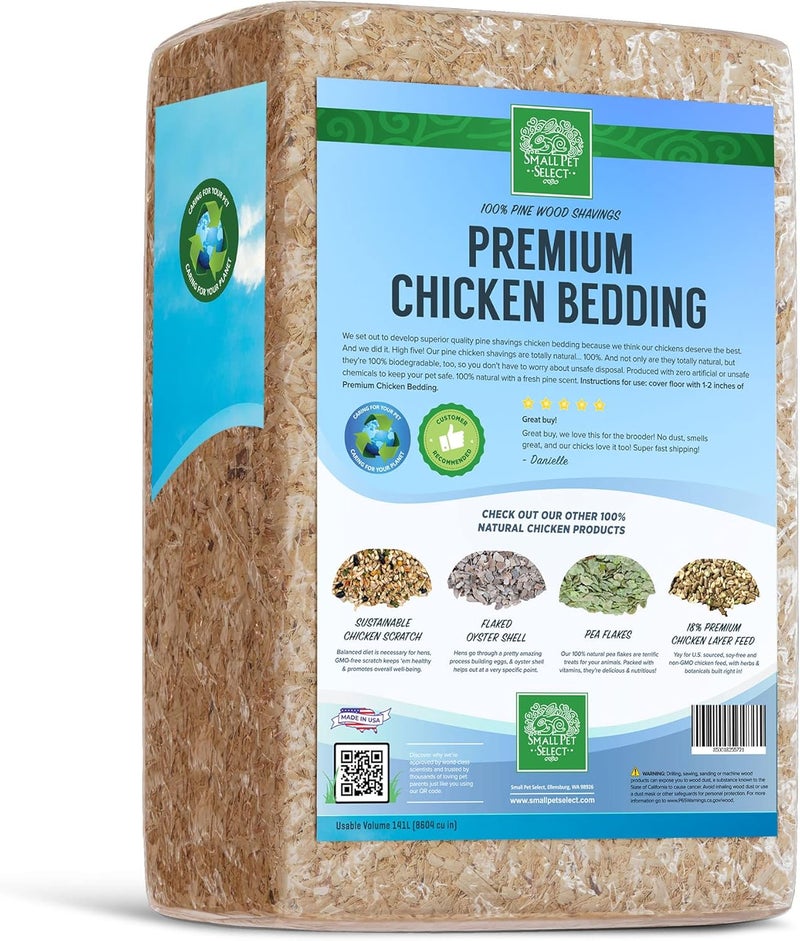 Small Pet Select Pine Shavings Chicken Bedding, Chicken Coop Bedding, Wood Shavings, Great for Hen Nesting Boxes and Chick Brooders, 141L - Image 3